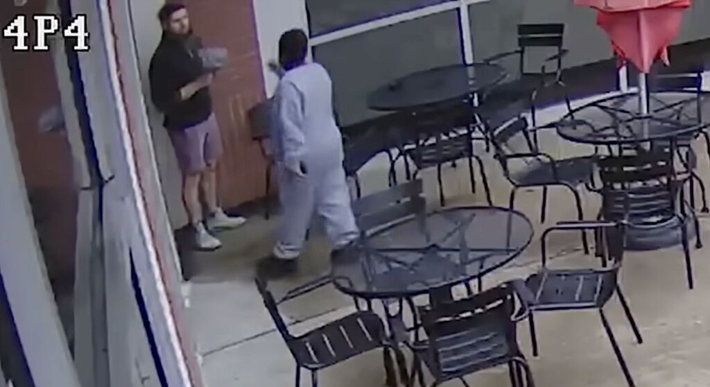 Kelvin Ellis and Matthew Busbice Kindness On Surveillence Cam