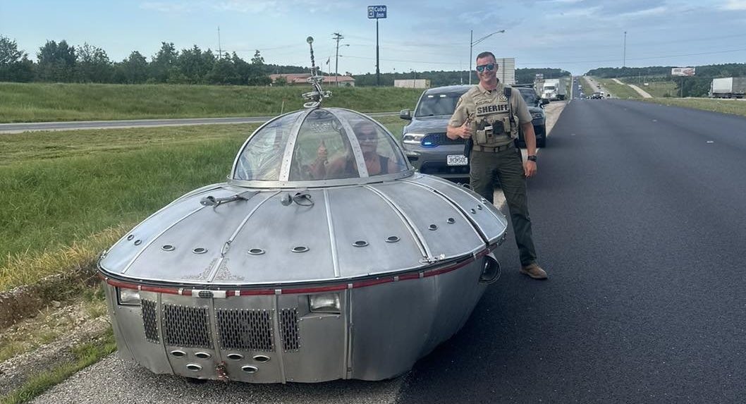 ‘Out of this World’ UFO Vehicle Pulled Over by Police in 3 States – But They’d Come in Peace