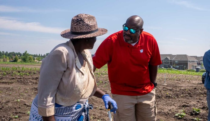 Marcus Carpenter with Farmer