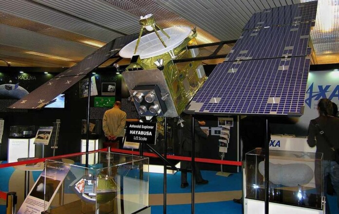A half-scale model of Hayabusa - credit, Pavel Hrdlička CC BY-SA 3.0.