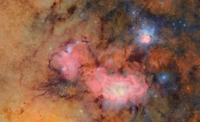 The Tifrid and Lagoon nebulae - credit NSF-DOE Vera C. Rubin Observatory