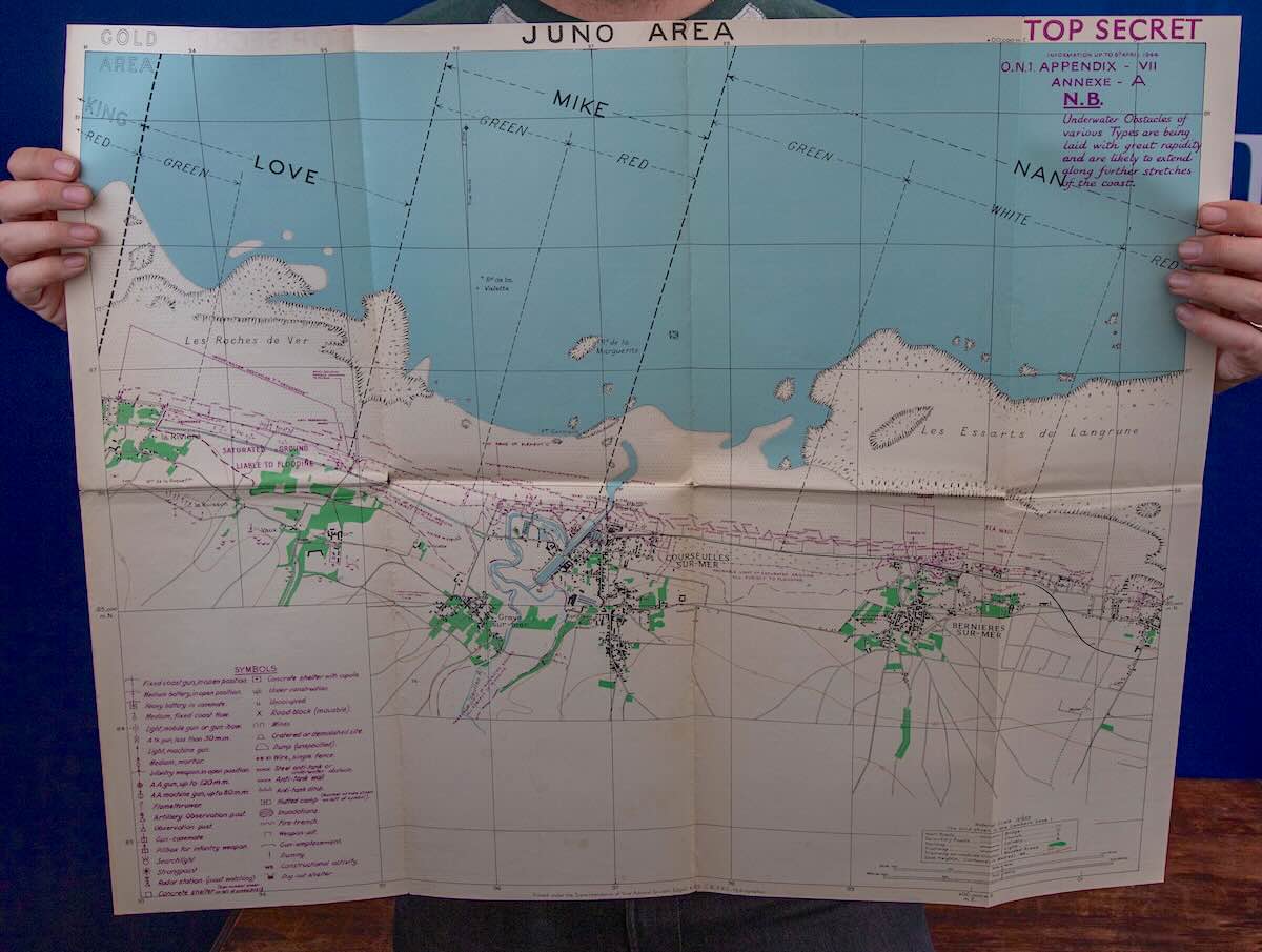 Top Secret D-Day Maps Found In Cardboard Box Detail Scary Defenses Faced By Allies At The 5 Landing Beaches
