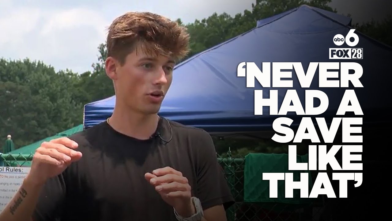 Hero Lifeguards Race Toward Cries Of Help And Rescue Mother And Son Drowning In A Rushing River