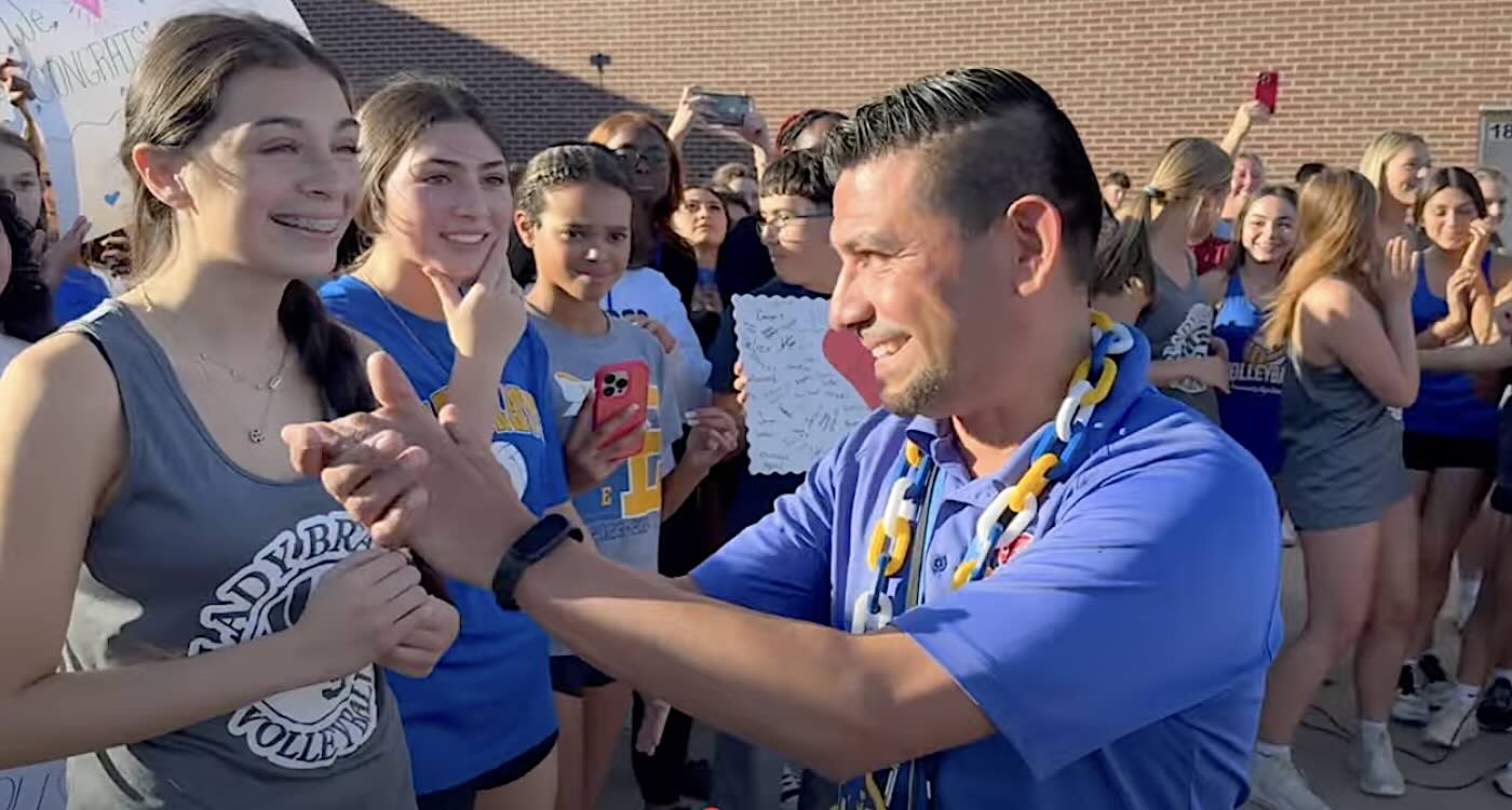 Girls Volleyball Team Buys Beloved Custodian A Car To Repay Him For All He’s Done–Watch The Texas-Sized Surprise