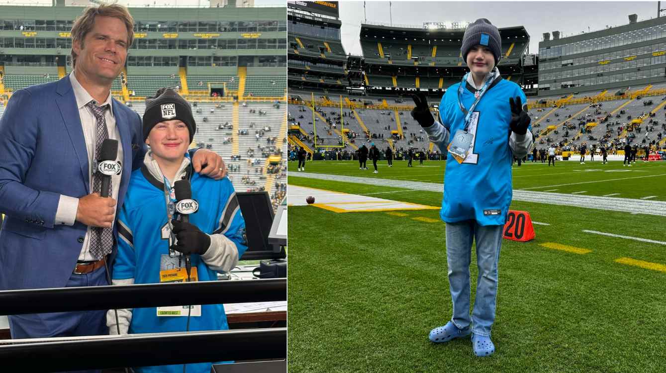 Heart Transplant Survivor Has Best Day Ever as Traveling Fan for Carolina, Meeting Panthers Legend