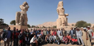 Colossal Statues of Ancient Pharoah Stand Again in Luxor After 30 Years of Work