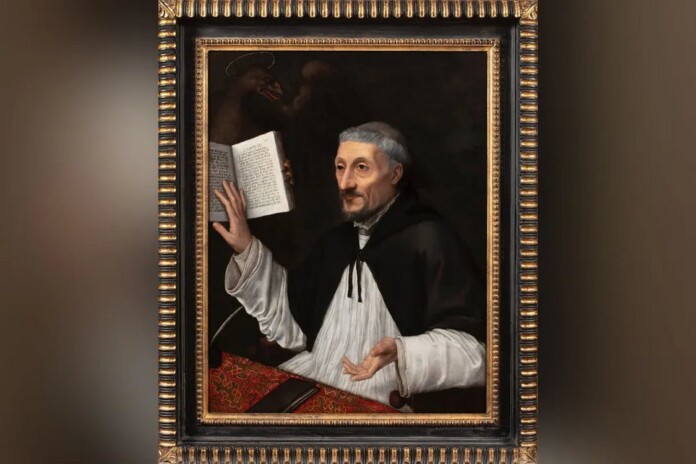 Portrait of a Canon Regular by Sofonisba Anguissola - credit, Robert Simon Fine Art