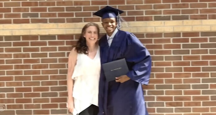 Dr Mary Austin with Dylan–family photo via CBS on youtube