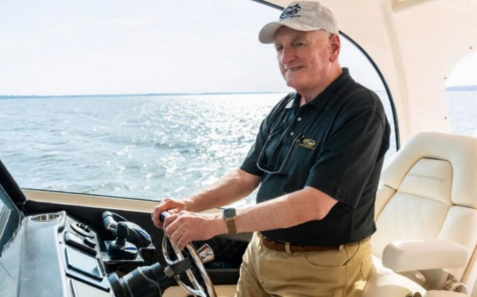 Eddie Smith Jr on a Grady-White boat - credit, released as a courtesy of Grady-White Boats to Fortune
