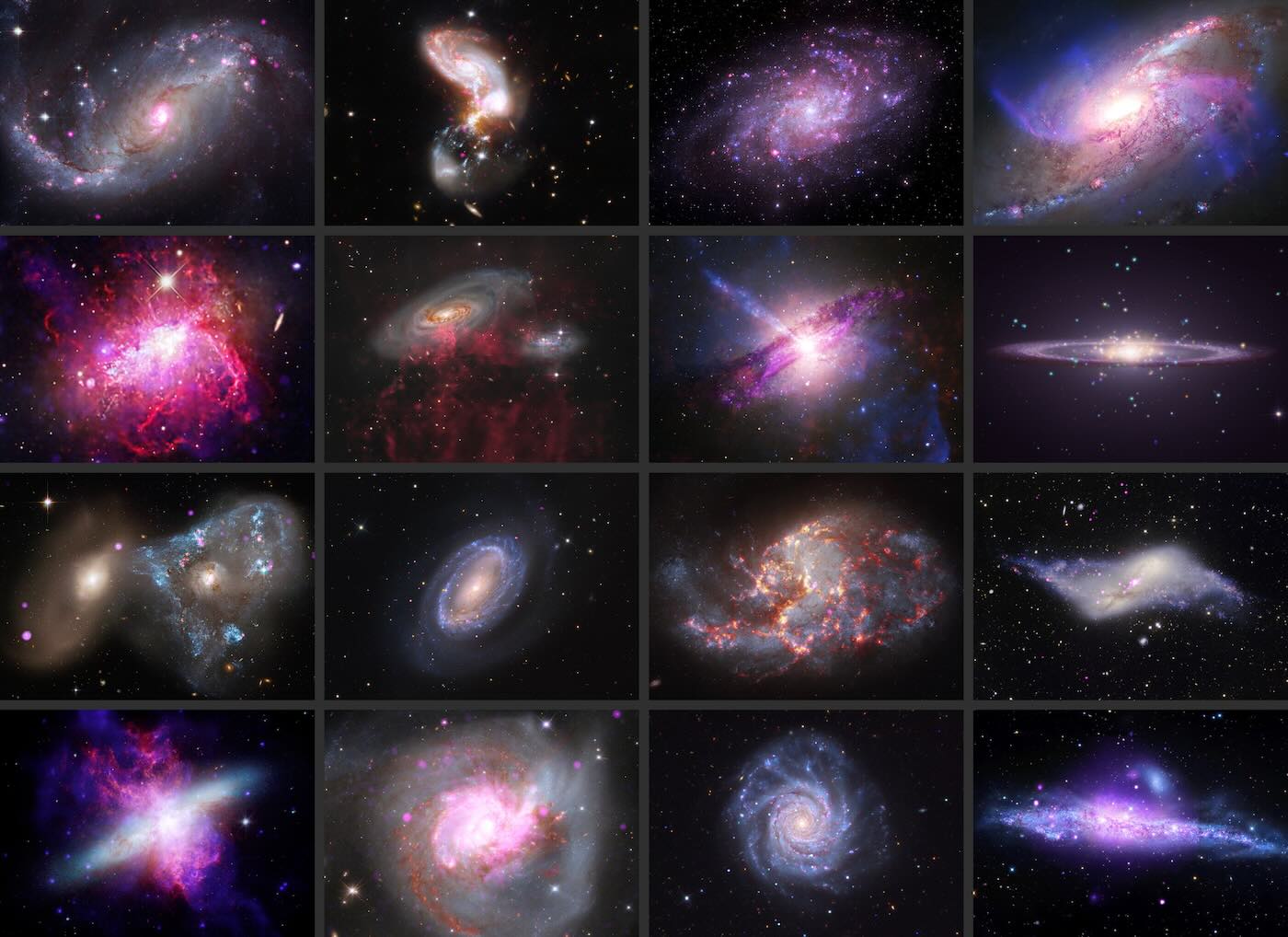 Chandra Release - August 26, 2026: Gallery of Galaxies