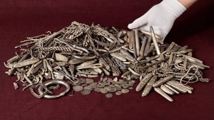 The hoard found in Rebild - credit, Noth Jutland Museums, released